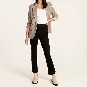 J. Crew 9" demi-boot crop jean in stay black wash